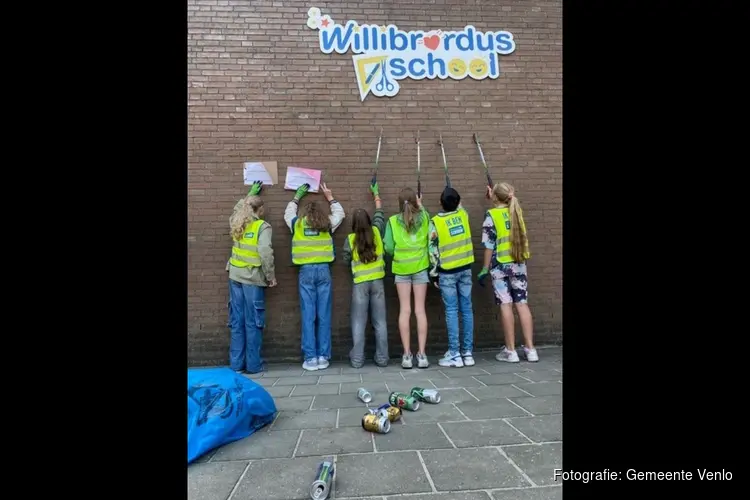 Willibrordusschool Venlo aan de slag met zwerfafval